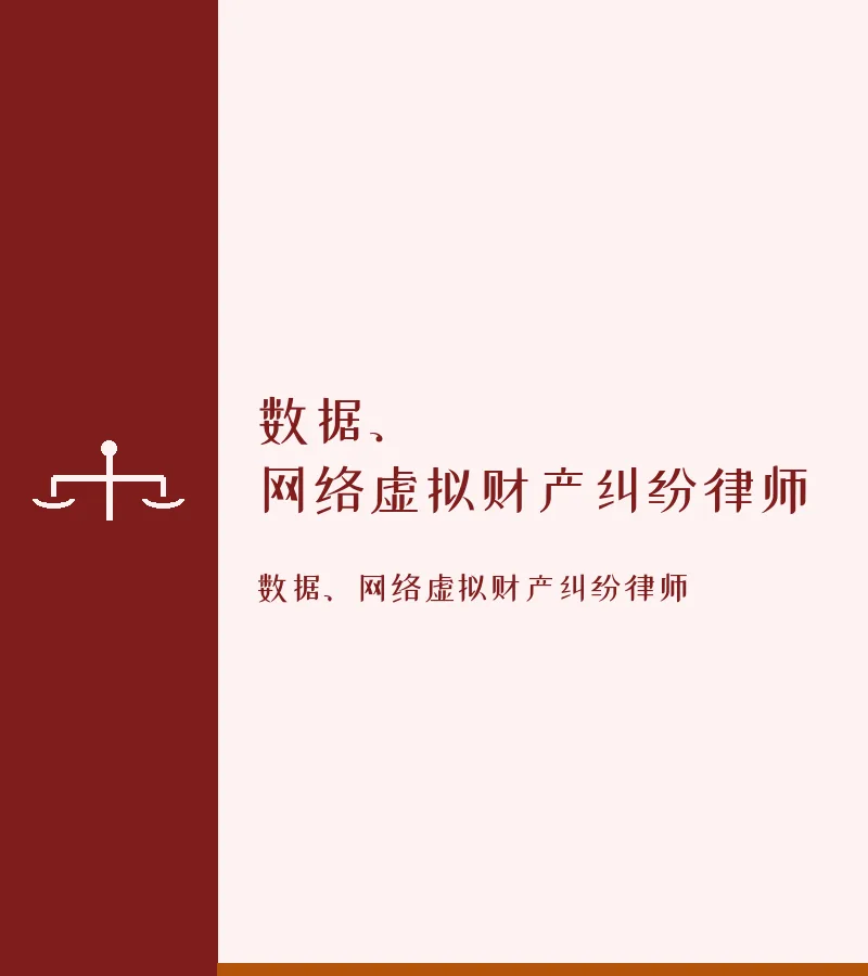 数据、网络虚拟财产纠纷律师